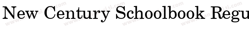 New Century Schoolbook Regular字体转换